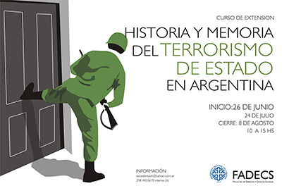 CURSO DE EXTENSIÓN "HISTORIA Y MEMORIA DEL TERRORISMO DE ESTADO EN ARGENTINA"